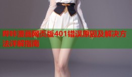 哔咔漫画网页版401错误原因及解决方法详解指南