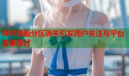 哔咔漫画分区消失引发用户关注与平台变革探讨