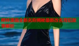 哔咔漫画全新名称揭秘最新改名背后故事解析